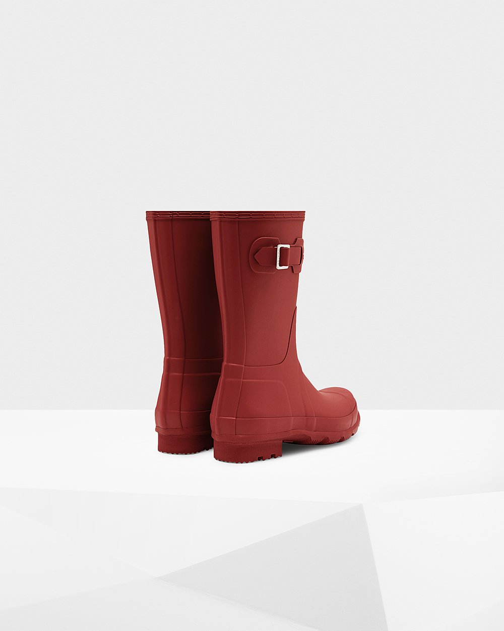 Mens Hunter Original - Short Rain Boots Red - 2879-MCZNF